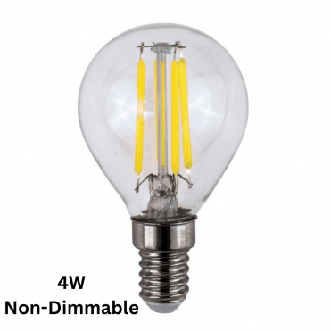 4W E14 Non Dimmable Golf Ball Bulb