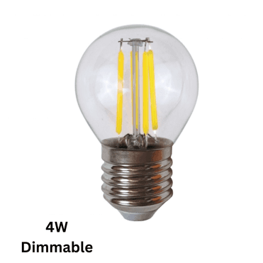 4W E27 Dimmable Golf Ball Bulb