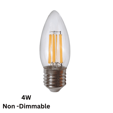 4W E27 Non Dimmable Candle Bulb