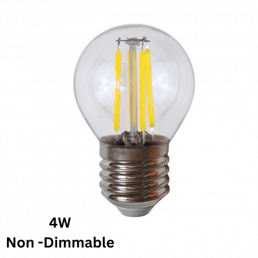 4W E27 Non Dimmable Golf Ball Bulb