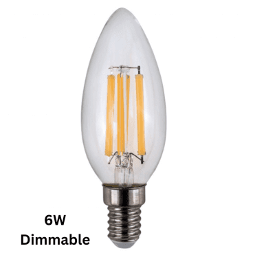6W E14 Dimmable Candle Bulb