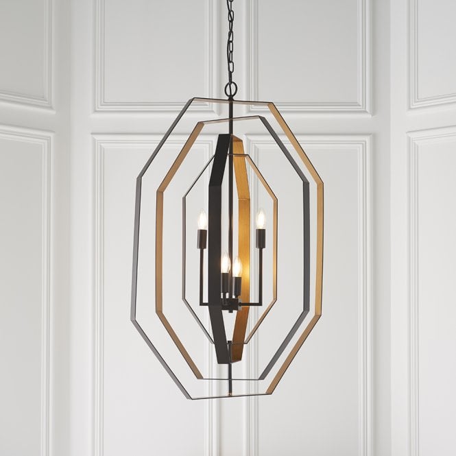 Aspire Lighting Framed Bronze Pendant