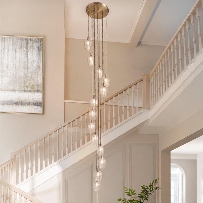 Aspire Lighting Millie Antique Brass 13 Light Pendant