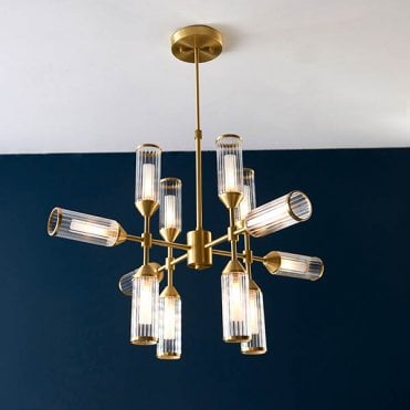 Sally Ceiling Pendant in Satin Brass