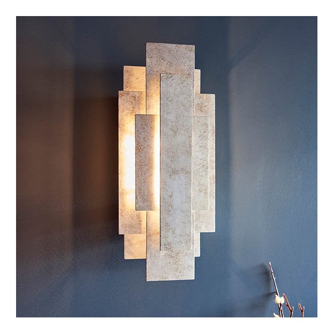 Aspire Lighting Silver Leaf Wall Light