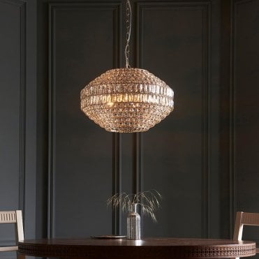 Beatrice 5 Light Crystal Pendant