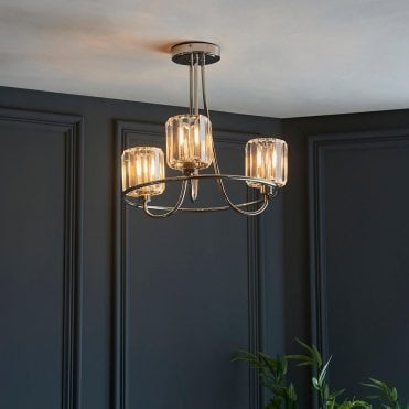 Berenice 3 Light Semi Flush
