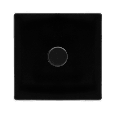 Black 1 Gang 2 Way Dimmer Switch