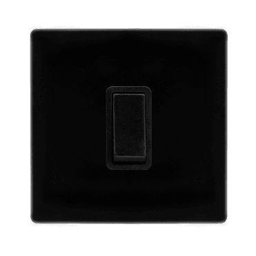 Black 1 Gang 2 Way Switch