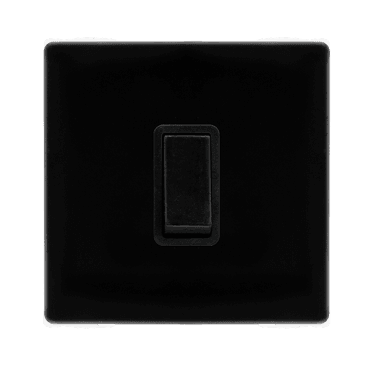 Black 1 Gang Intermediate Switch