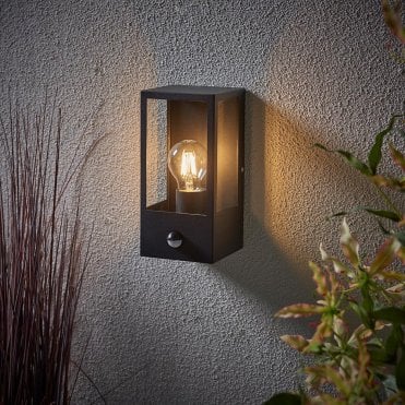 Breton PIR wall Black IP44 28W 
