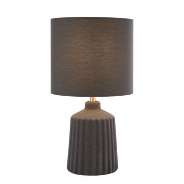 Chloris Grey Table Lamp C/W Shade