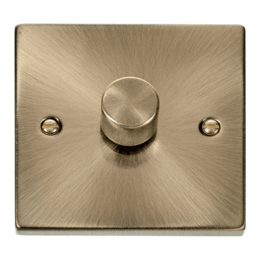 Antique Brass 1 Gang 2 Way Dimmer Switch