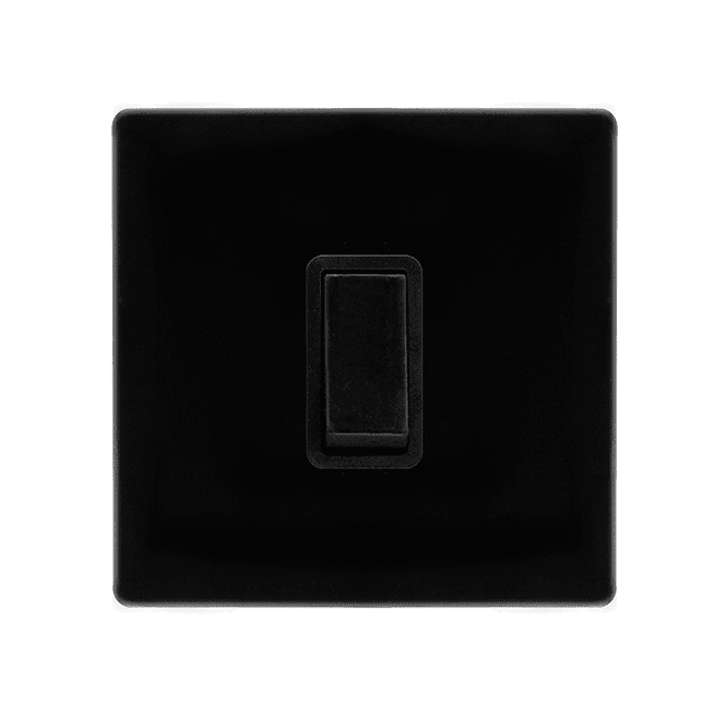 Click Scolmore Black 1 Gang Intermediate Switch