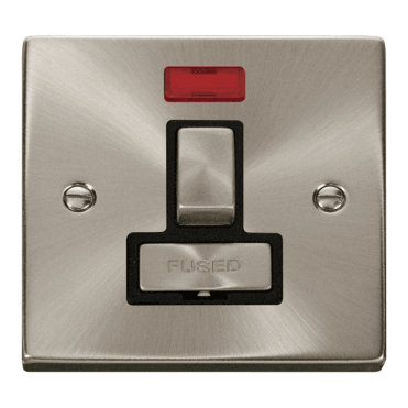 Satin Chrome FCU Switch with Neon