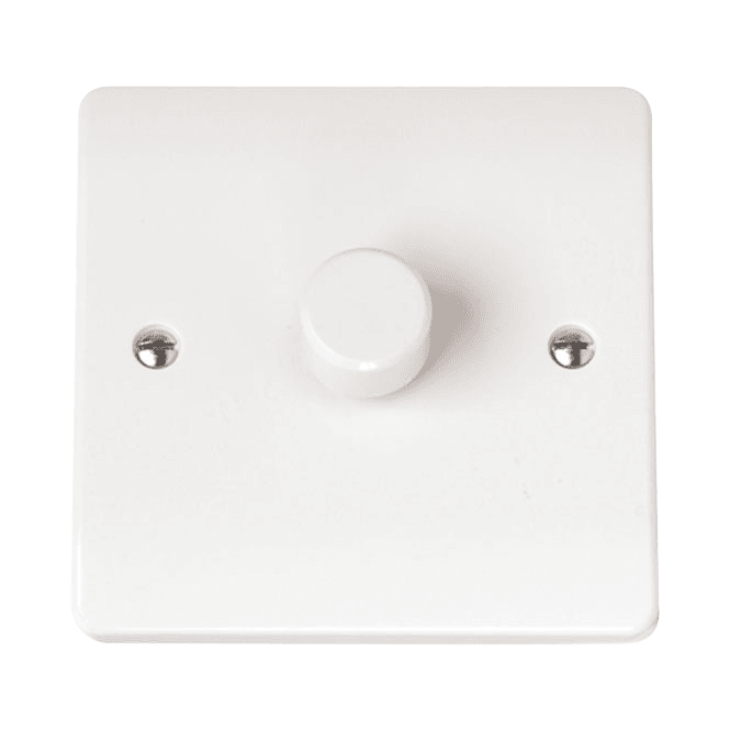 Click Scolmore White 1 Gang Dimmer Switch