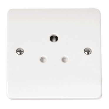 White Round Pin Socket