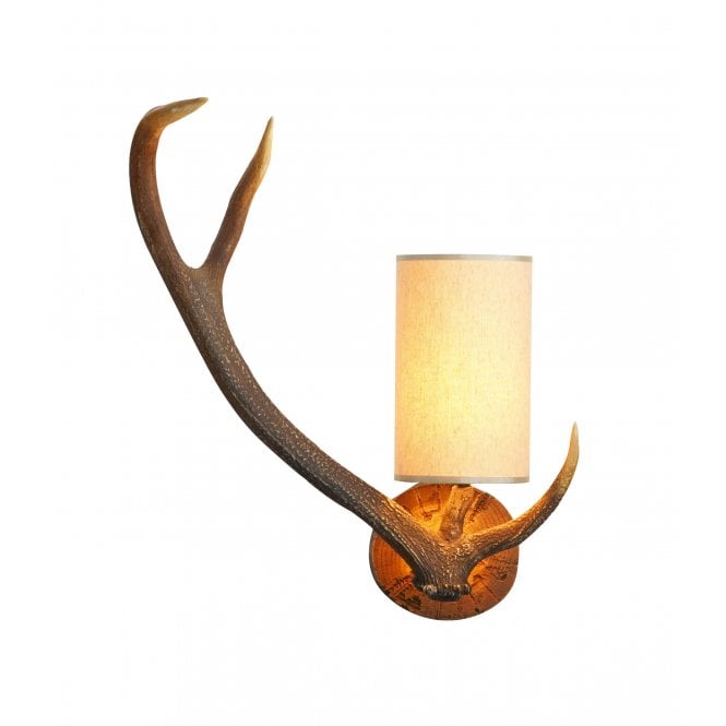 David Hunt Lighting Antler Wall Light Left