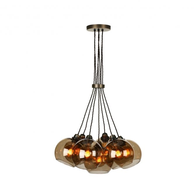 David Hunt Lighting Apollo 7 Light Antique Brass