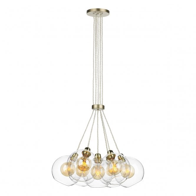David Hunt Lighting Apollo 7 Light Butter Brass
