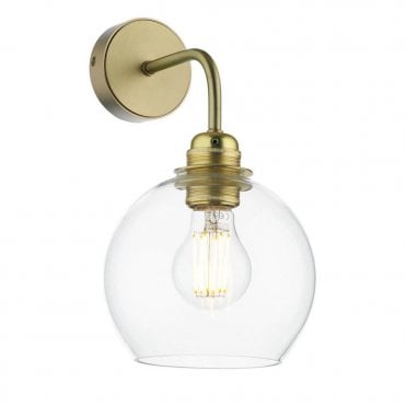 Apollo Butter Brass Wall Light