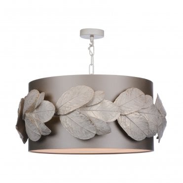 Laurel 4 Light Pendant with Bespoke Shade