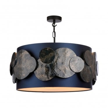 Planet 4 Light Pendant with Bespoke Shade