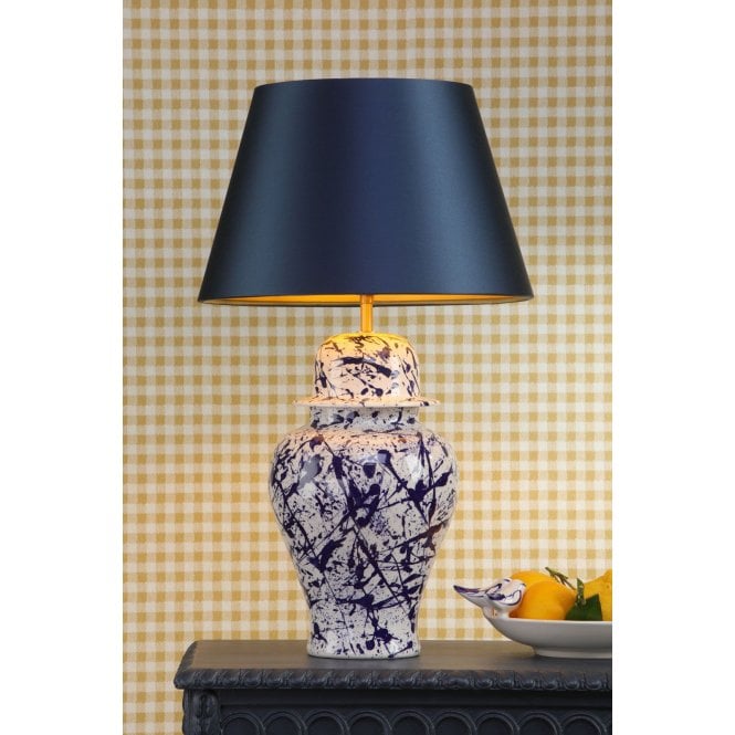 David Hunt Lighting Studio Ceramic Blue Table Lamp Base Only