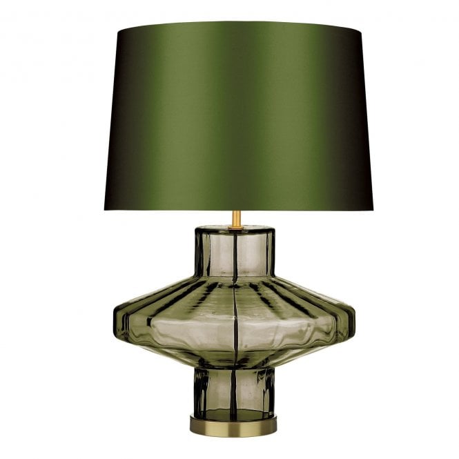 David Hunt Lighting Vienna Moss Green Table Lamp Base Only