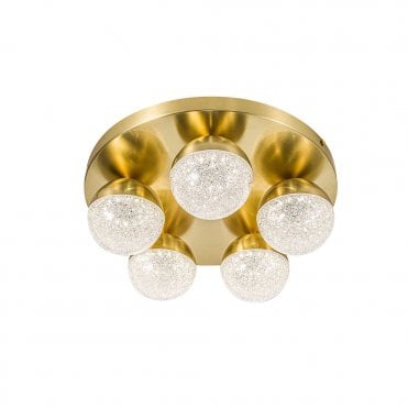Dew 5 Light Bathroom Ceiling Light IP44