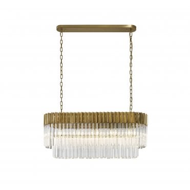 Donard Brass 5 Light Bar Pendant