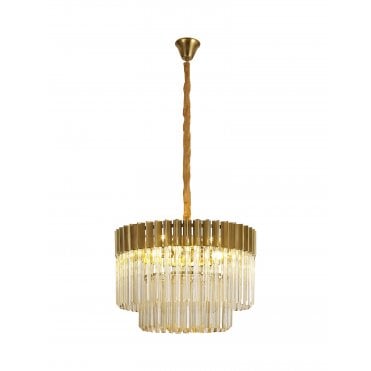 Donard Brass 8 Light Pendant