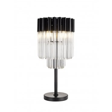 Donard Matt Black Table Lamp