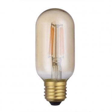 4W E27 Vintage Lamp in Amber Glass 1800K