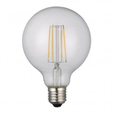 6W E27 LED 95mm Globe Lamp in Warm White