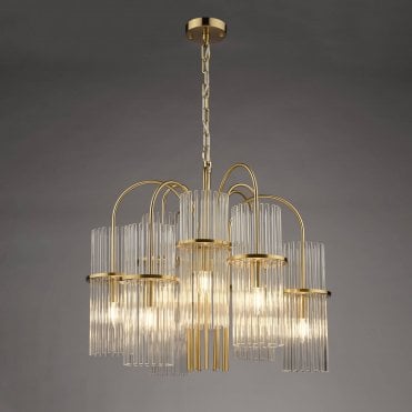 Eniola Natural Brass Ceiling Pendant
