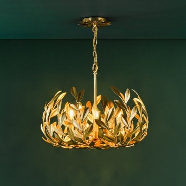 Ercilla Gold Leaf Pendant