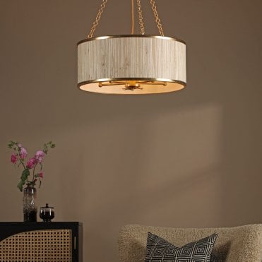 Fenella 5 Light Gold Pendant