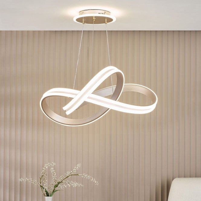 där lighting Gavino LED Silver Pendant
