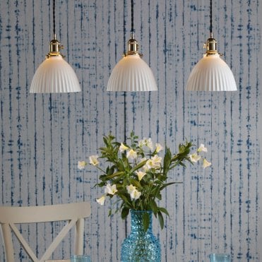 Hadano 3 Light Ceramic Brass Bar
