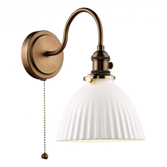 där lighting Hadano Antique Bronze Small Wall Light