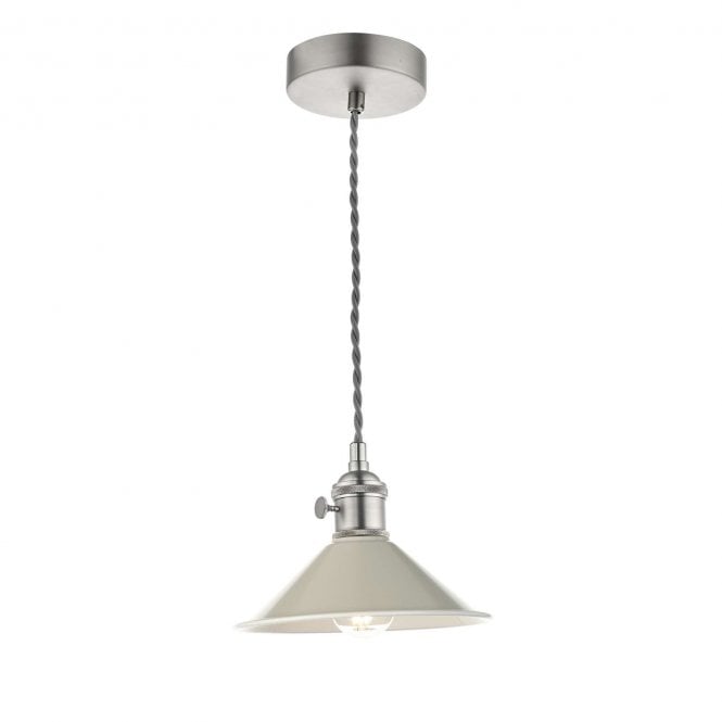 där lighting Hadano Antique Chrome Pendant