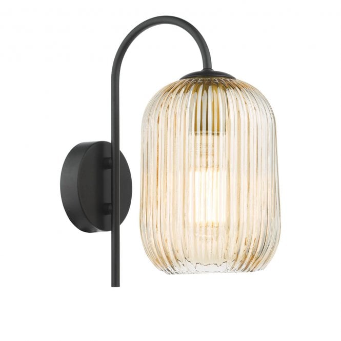 där lighting Idra Matt Black Wall Light