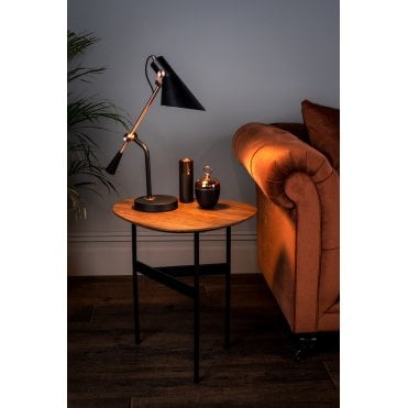 Jack Task Table Lamp Black Antique Copper
