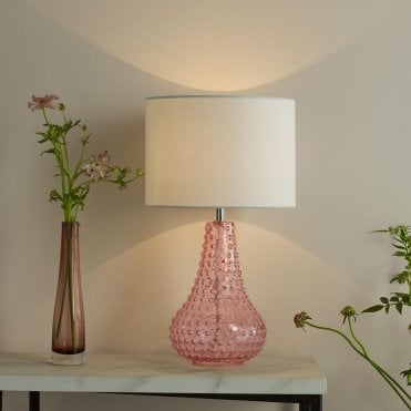 Kristina Glass Table Lamp C/W Shade