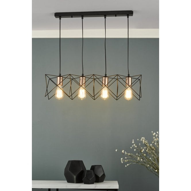 där lighting Midi 4 Light Bar Pendant