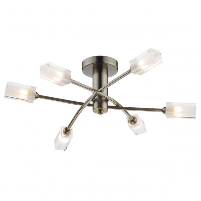 där lighting Morgan 6 Light Semi Flush