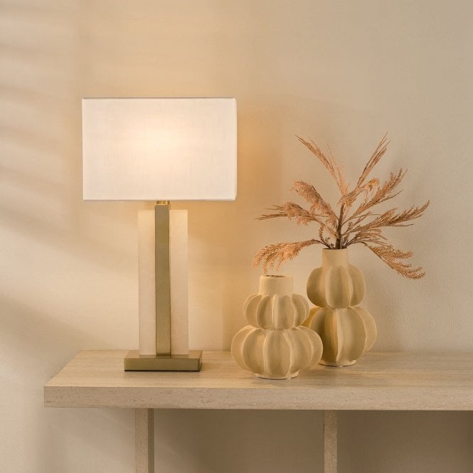 där lighting Tokori Gold Table Lamp C/W Shade