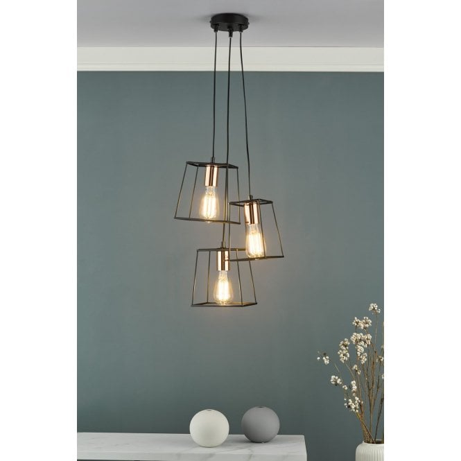 där lighting Tower 3 Light Cluster Pendant
