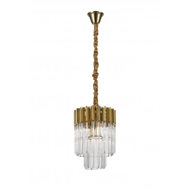 Elate Collection Donard Brass 4 Light Pendant